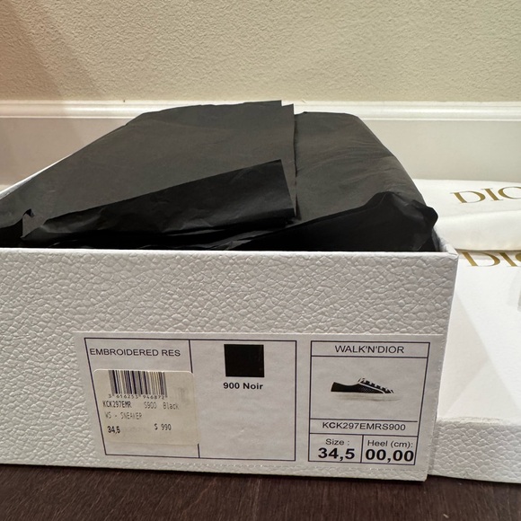 Dior Black Sneaker in size 34.5 - Picture 3 of 10